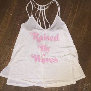 Brand New Express tank top “Raised by Waves”